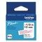 Brother P-Touch 0.47 in. x 13.1 ft. Genuine P-Touch BTAG Label Tapes - Red on Clear